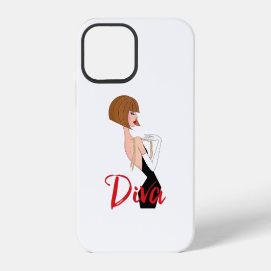 “Geweldige diva” iPhone Hoesje (Achterkant)