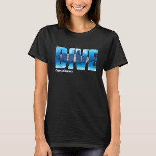 Geweldige DIVE Kaaimaneilanden SCUBA-duiken Snorke T-shirt