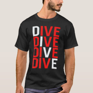 Geweldige Diver Down Vlag Scuba Duiken Duik T-shirt