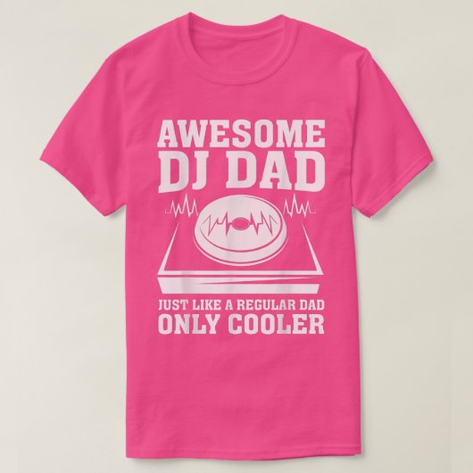 Geweldige DJ Dad Legend Funny DJ Disk Jockey Music T-shirt (Design voorkant)
