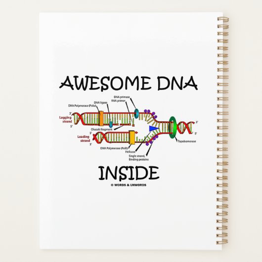 Geweldige DNA Inside Molecular Biology Humor Planner (Achterkant)