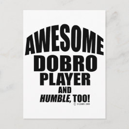 Geweldige Dobro-speler Briefkaart