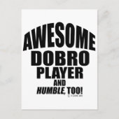 Geweldige Dobro-speler Briefkaart (Voorkant)