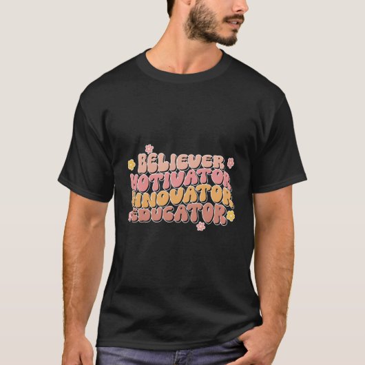 Geweldige docent Academic Teacher Journey met rug T-shirt (Voorkant)