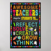 Geweldige docent Inspire Student Classroom Poster (Voorkant)