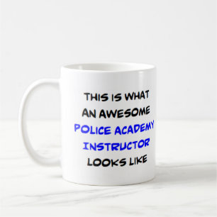 geweldige docent politieacademie koffiemok