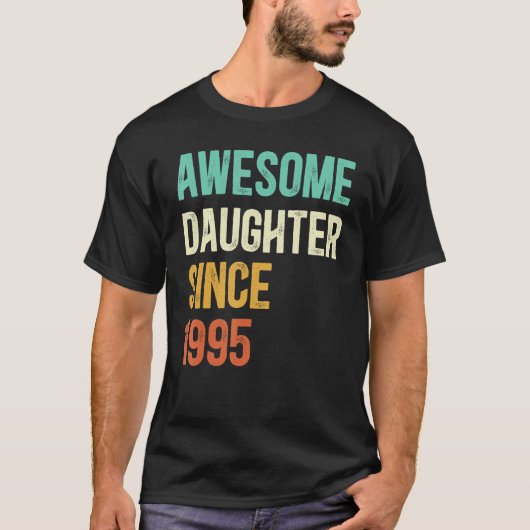 Geweldige dochter sinds 1995 t-shirt (Voorkant)