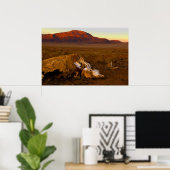 Geweldige dode Koe op het Sunset Poster (Thuiskantoor)