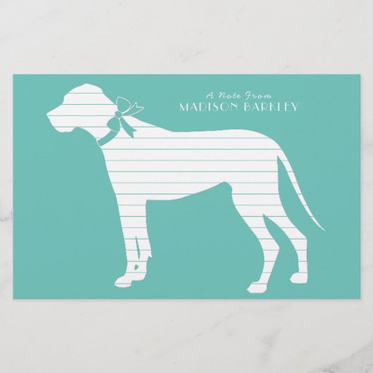 Geweldige dog-pop briefpapier (Voorkant)