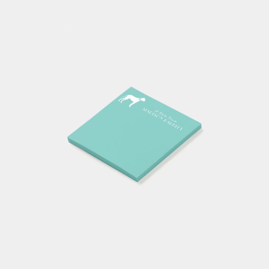 Geweldige dog-pop post-it® notes (Schuin)