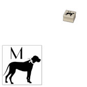 Geweldige dog-pop rubberstempel (Gestempeld)