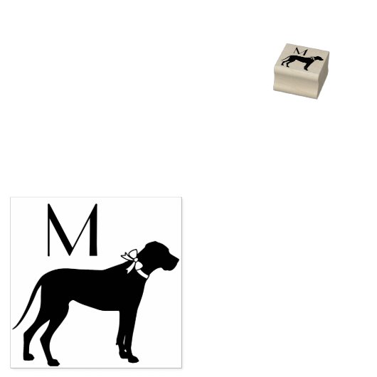 Geweldige dog-pop rubberstempel (Gestempeld)
