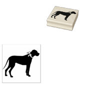 Geweldige dog-pop rubberstempel (Gestempeld)