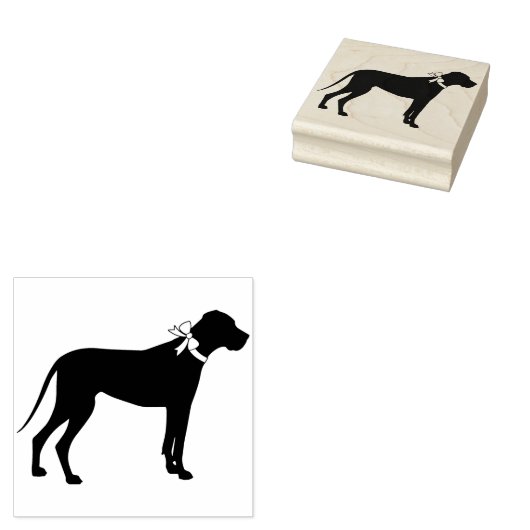 Geweldige dog-pop rubberstempel (Gestempeld)