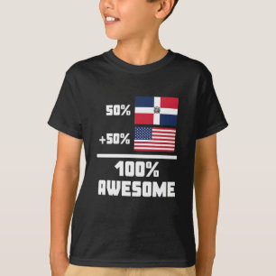 Geweldige Dominicaans-Amerikaans T-shirt