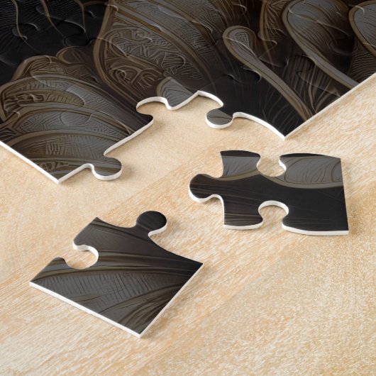 Geweldige donkere steampunk schedel legpuzzel (Zijkant)