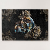 Geweldige donkere steampunk schedel legpuzzel (Horizontaal)