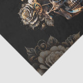 Geweldige donkere steampunk schedel tissuepapier (Detail)