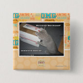 Geweldige doos vierkante button 5,1 cm (Voorkant)