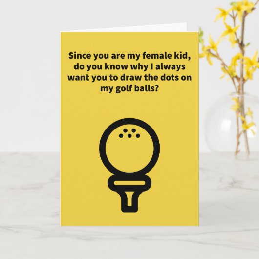 Geweldige Dotter-familie Kaart (Gele Bloem)