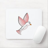 Geweldige Dove voor vrede en liefde Muismat (Met muis)