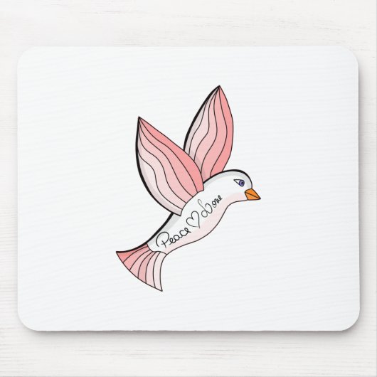 Geweldige Dove voor vrede en liefde Muismat (Voorkant)