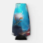 Geweldige draak met watervallen flesjeskoeler (Voorkant)