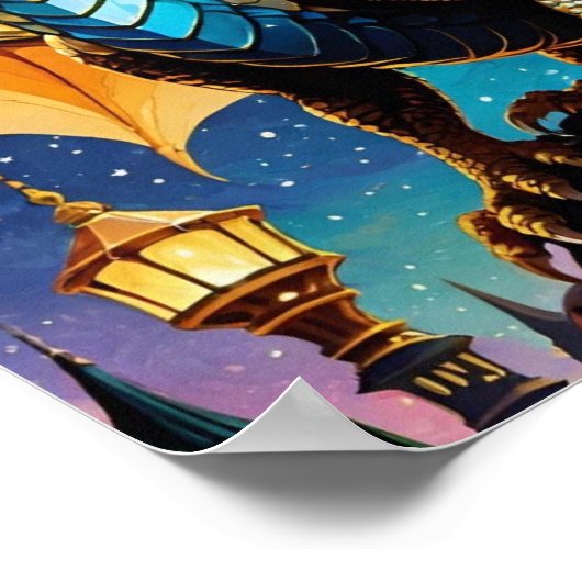 Geweldige draak poster (Hoek)