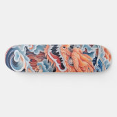 Geweldige Dragon Head Sinaasappel Blauwe Tint Persoonlijk Skateboard (Horizontaal)