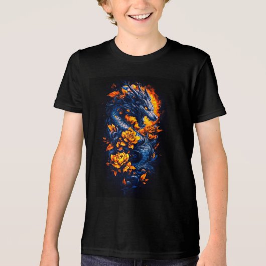 Geweldige Dragon Tri-Blend Shirt (Voorkant)