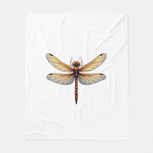 Geweldige Dragonfly kostuum voor jongens en meisje Fleece Deken (Voorkant)