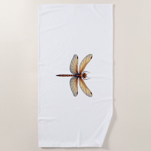 Geweldige Dragonfly kostuum voor jongens en meisje Strandlaken (Voorkant)