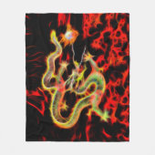 Geweldige drakenvuur op Lucky Energy Fleece Deken (Voorkant)