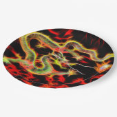 Geweldige drakenvuur op Lucky Energy Papieren Bordje (Gekanteld)