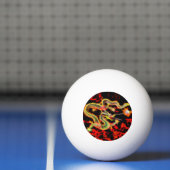 Geweldige drakenvuur op Lucky Energy Pingpongbal (Net)