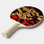 Geweldige drakenvuur op Lucky Energy Tafeltennisbatje (Voorkant Gekanteld)