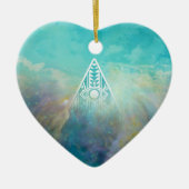 Geweldige driehoek Orionnebula, "All see eye" Keramisch Ornament (Voorkant)