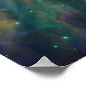 Geweldige driehoek Orionnebula, "All see eye" Poster (Hoek)