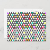 Geweldige driehoekspatroon trendy retro geometrisc briefkaart (Voorkant / Achterkant)