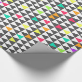 Geweldige driehoekspatroon trendy retro geometrisc cadeaupapier (Hoek)