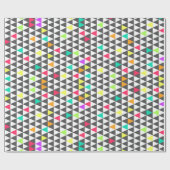 Geweldige driehoekspatroon trendy retro geometrisc cadeaupapier (Vlak)