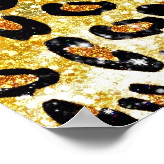 Geweldige driekleepspafdruk, zebrastrepen poster (Hoek)