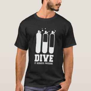 Geweldige duik Duiker Scuba duiken Snorkelen Onder T-shirt
