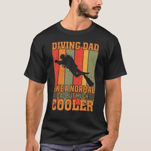 Geweldige duikende vader van mannen zoals een norm t-shirt (Voorkant)