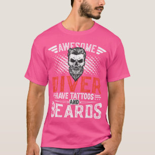 Geweldige duikers hebben Tattoos en baarden duiken T-shirt