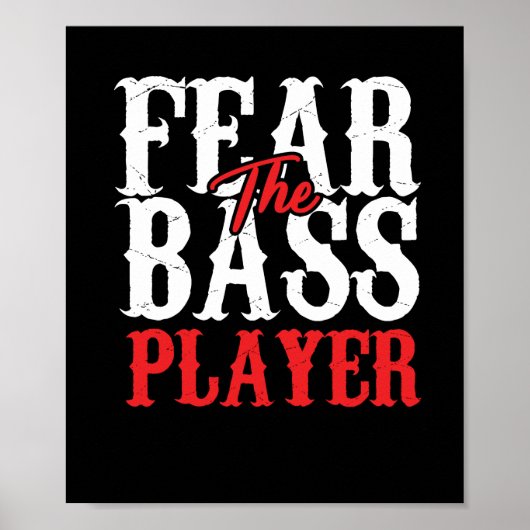 Geweldige dyspnoe gitarist Typografie Poster (Voorkant)