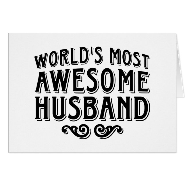 Geweldige echtgenoot (Voorkant Horizontaal)