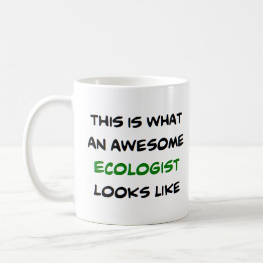 geweldige ecoloog koffiemok (Links)