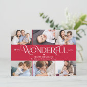 Geweldige, EDITABLE COLOR Holiday-fotokaart Feestdagenkaart (Staand voorkant)