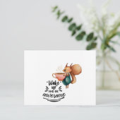 Geweldige eekhoorn opwinden briefkaart (Staand voorkant)